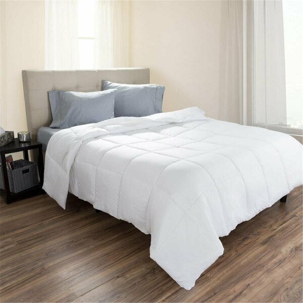Daphnes Dinnette 68 x 86 in. Twin Size Goose Down Alternative Comforter, White DA3242770